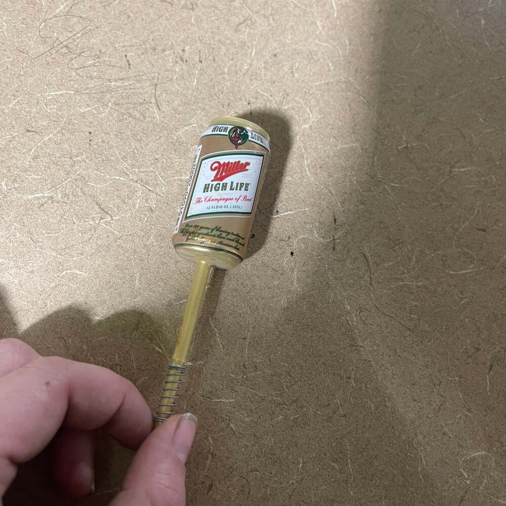 Vintage Miller High Life Beer Can Fishing Bobber